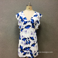 Women's polyester butterfly printed dress